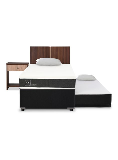 Diván Ortopedic Black 1.5 Plazas + Set Mubeles + Almohadas-2