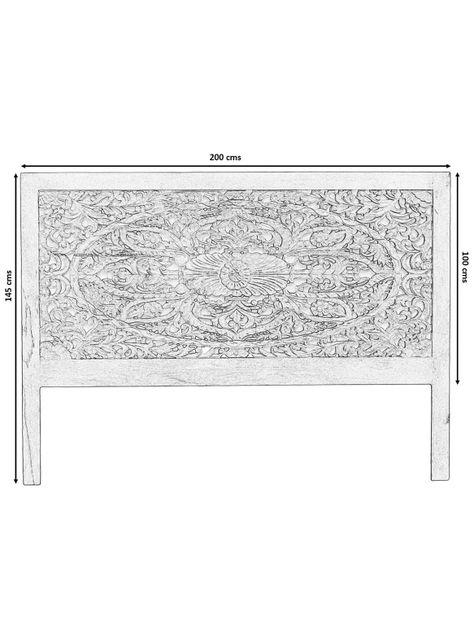 Respaldo Angeles White Washed King-2