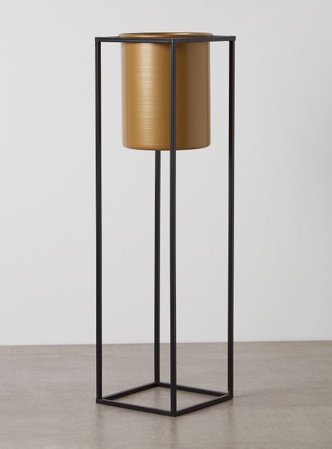 Porta Planta Dorado 67 cm-0