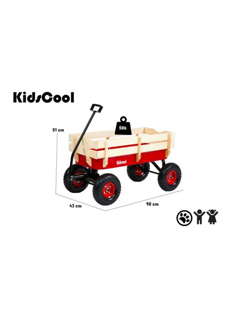 Carro de Arrastre Wagon Rojo-1