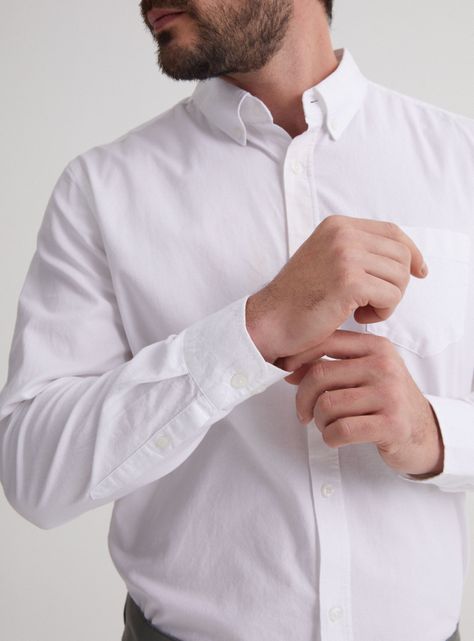 Camisa de Vestir Manga Larga Semi Oxford Lisa-3
