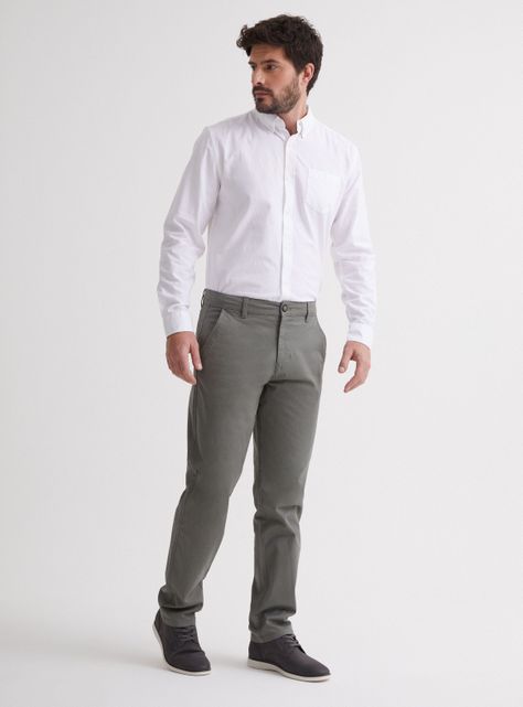 Camisa de Vestir Manga Larga Semi Oxford Lisa-4