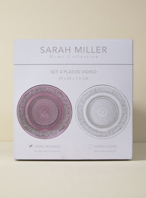 Set 4 Platos 29 cm Rosa-3