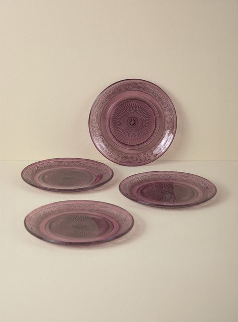 Set 4 Platos 20 cm Rosa-0