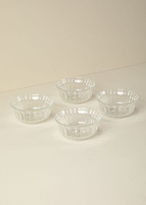 Set 4 Bowl 11 cm Clear-0