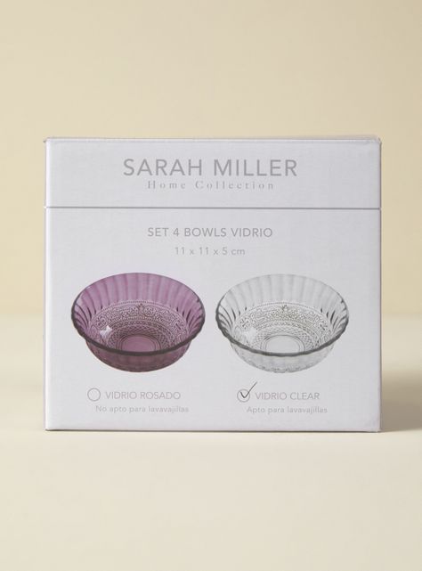Set 4 Bowl 11 cm Clear-3