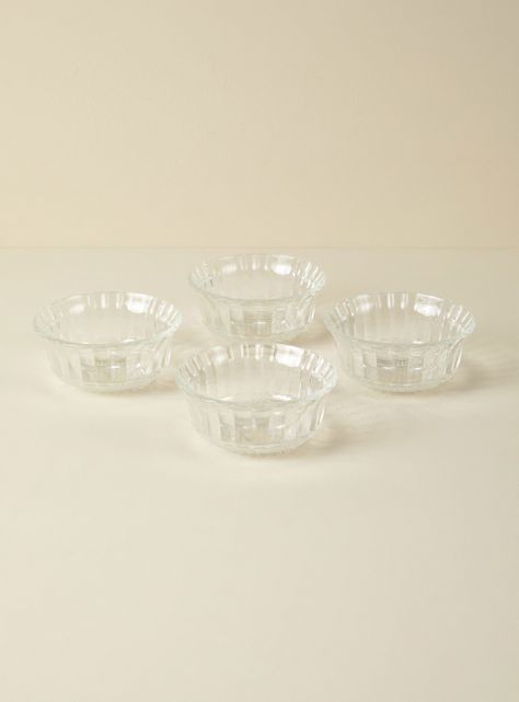 Set 4 Bowl 11 cm Clear-1