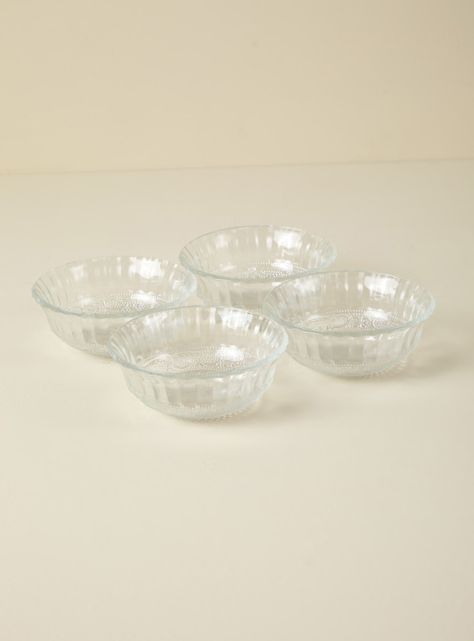 Set 4 Bowl 13.4 cm Clear-1