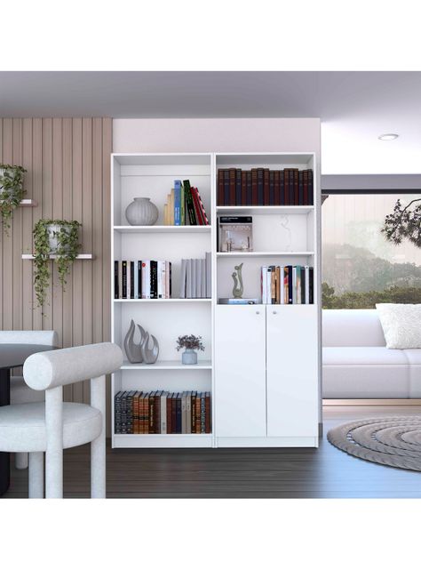 Combo Home Estante + Estante 2 Puertas-4