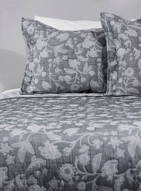 Cubrecama Jacquard Zinnia Azul King-0