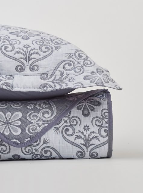 Cubrecama Jacquard Elisé Celeste 1.5 Plazas-2