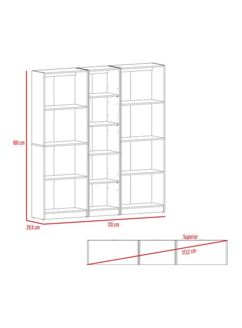 Combo Home 2 Estante 4R + Estante 45 cm-1