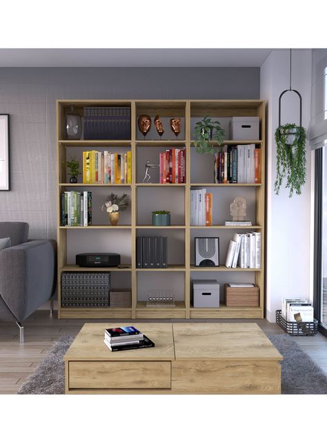 Combo Home 2 Estantes 62 cm + Estante 45 cm-4