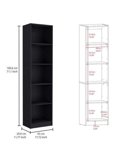 Combo 2 Estantes 45 cm + Estante 2P-1