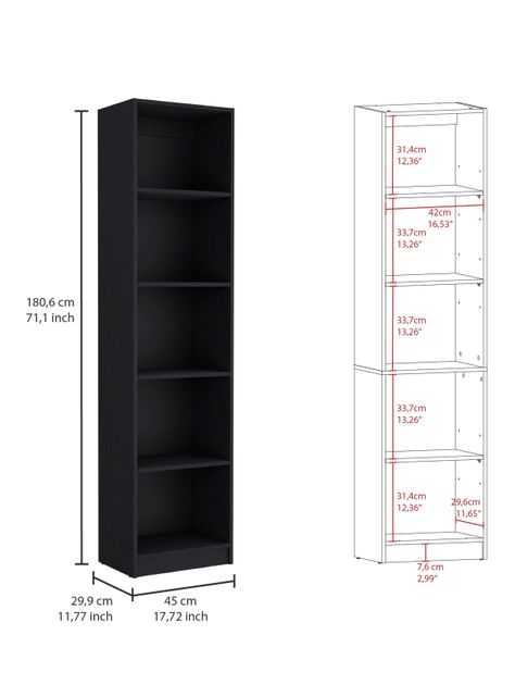 Combo Home 2 Estantes 45 cm + Estante 4R-1