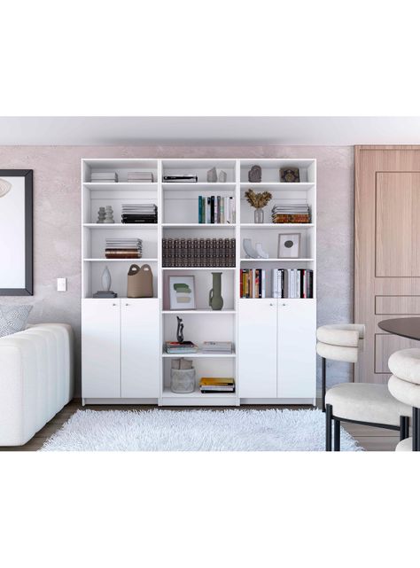 2 Estantes 2 Puertas + Estante 5R + 3 Complementos Home-5