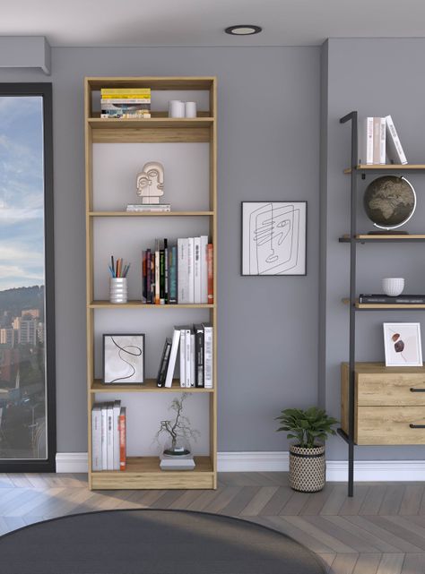 Combo Home Estante 4 Repisas + Complemento-5