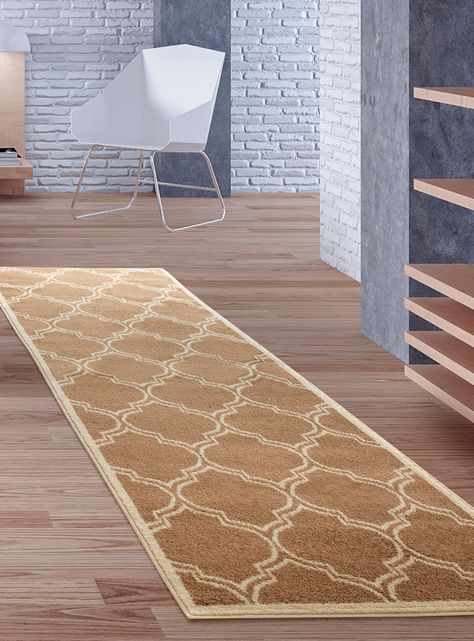 Alfombra Pasillo Siesta 70 x 230 cm Beige-2