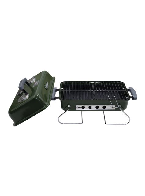 Parrilla a Carbón Portátil Sherpa Verde-2