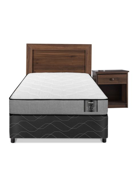 Cama Americana Star 1.5 Plazas + Set Asturias-1