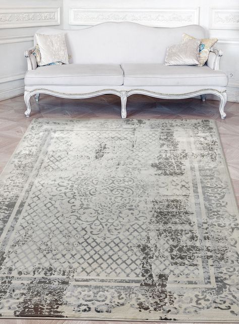 Alfombra 160 x 230 cm Babil Gris Formas-2