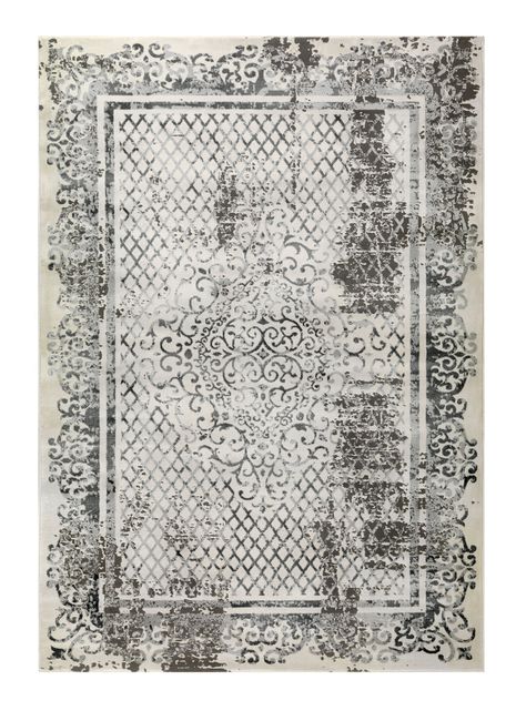Alfombra 160 x 230 cm Babil Gris Formas-0