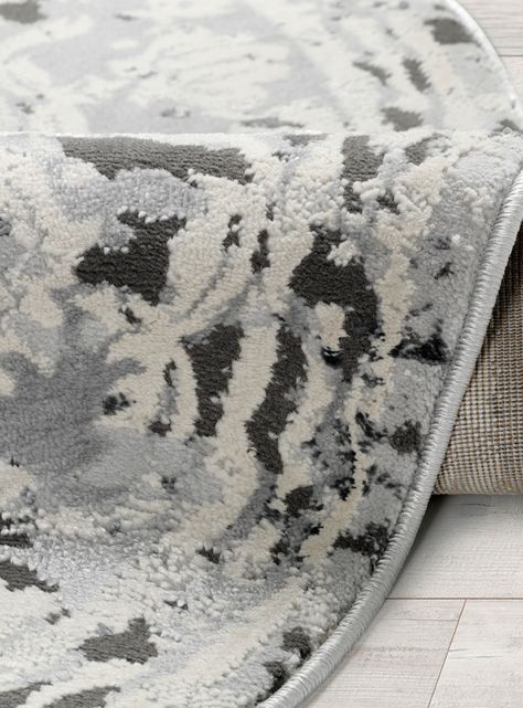 Alfombra Redonda 160 cm Babil D1 Gris-1