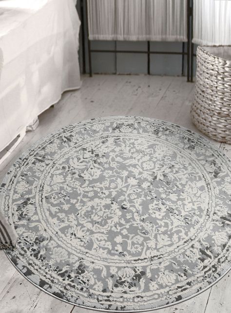 Alfombra Redonda 160 cm Babil D1 Gris-2