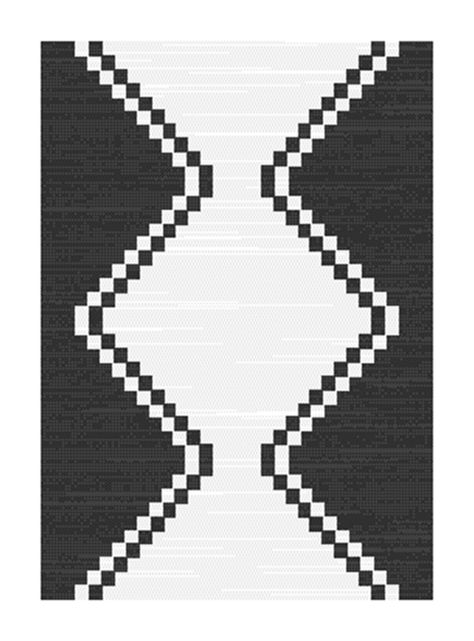 Alfombra Sisal Atenea 240 x 340 cm Black-0