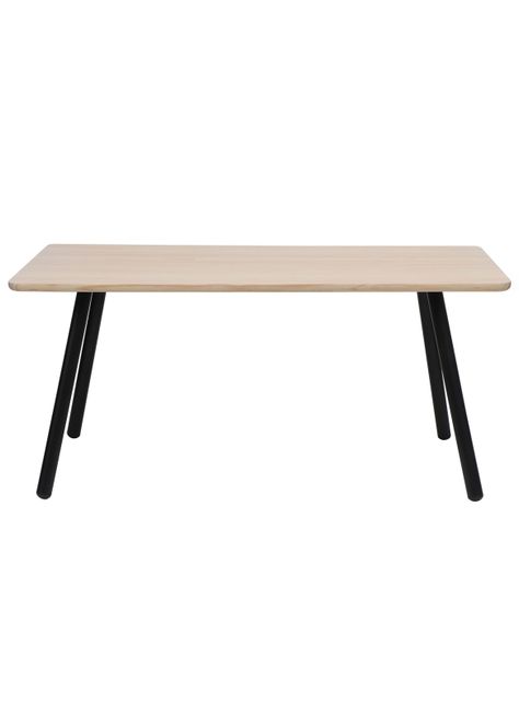 Mesa de Comedor Aula Natural Rectangular Medular-2