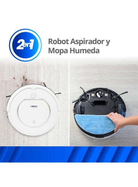 Aspiradora Robot Aspirado + Trapeado DUAL T BOT-4