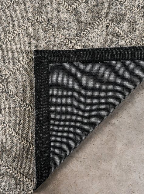 Alfombra Lana 200x300 cm Zigzag Gris-2