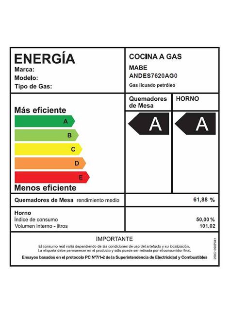 Cocina de Piso a Gas 76 cm Silver ANDES7620AG0-6