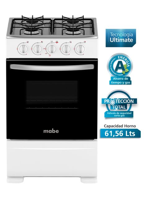 Cocina a Gas 4 Quemadores 52cm CMC20ABX-6 Blanca-2