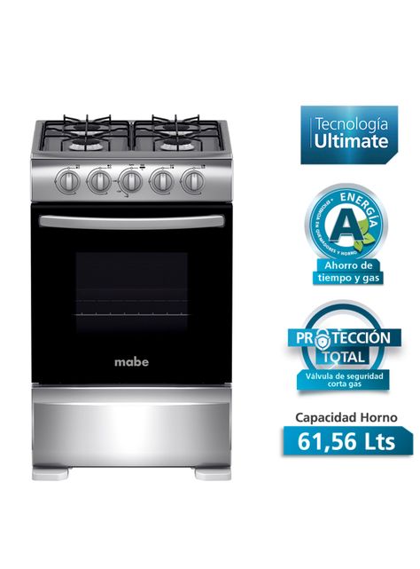 Cocina de Piso a Gas 52 cm Acero Inox CMC20AXX-1 GL-2