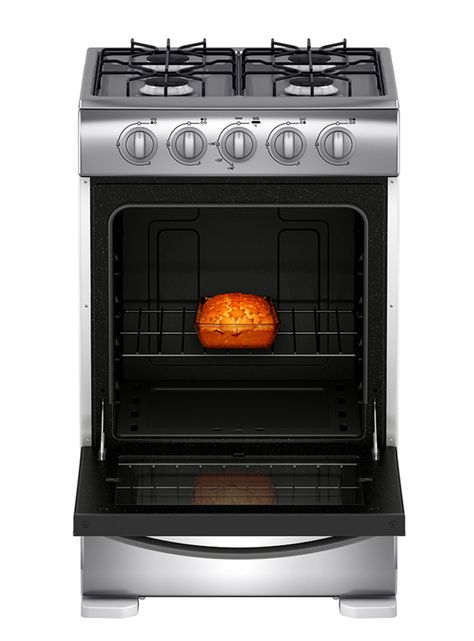 Cocina de Piso a Gas 52 cm Acero Inox CMC20AXX-1 GL-3