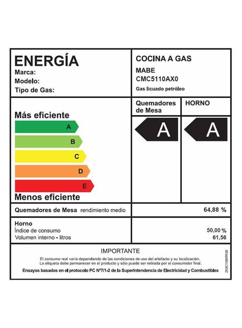 Cocina de Piso a Gas 52 cm Acero Inox CMC5110AX0 GL-4