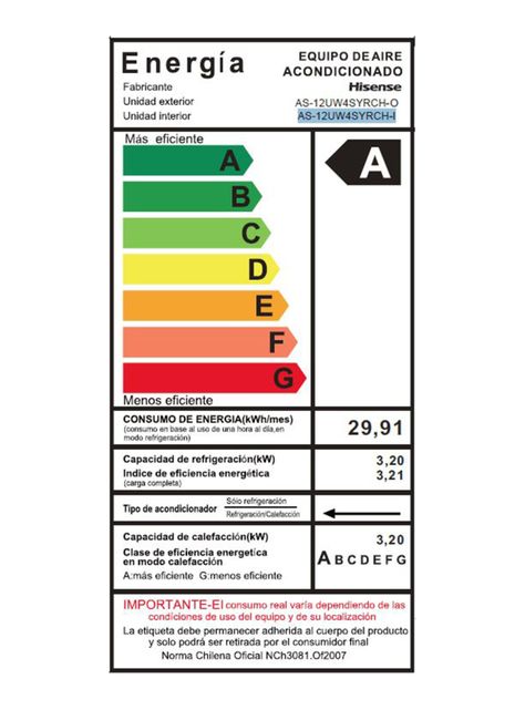 Aire Acondicionado Split Inverter Frío/Calor 12000 BTU-6