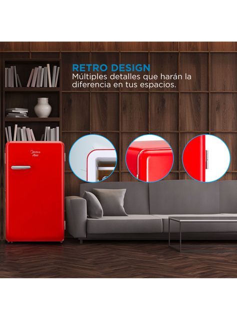 Frigobar Frio Directo 93 Litros MDRD142FGE13 Rojo-5