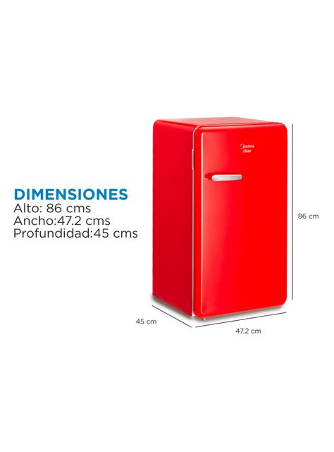 Frigobar Frio Directo 93 Litros MDRD142FGE13 Rojo-1