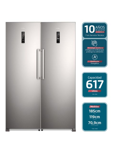 Kit Twin 617 Litros Refrigerador No Frost  RTI4S + Freezer FTI4S-2