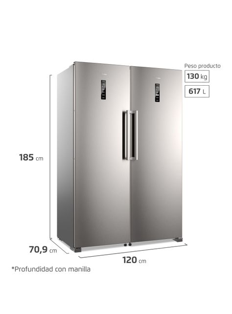 Kit Twin 617 Litros Refrigerador No Frost  RTI4S + Freezer FTI4S-1