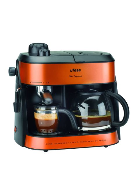 Cafetera Espresso Coffee Maker Expresso 2 en 1 CK 7355-0