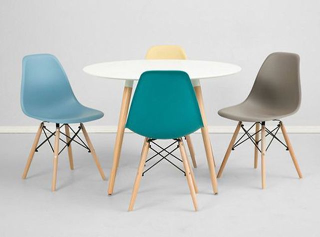 Juego de Comedor Aste + 4 Sillas Attimo-1