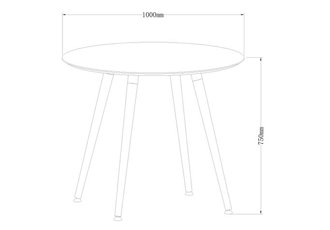 Juego de Comedor Aste + 4 Sillas Attimo-2