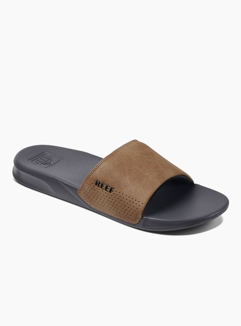 Sandalia One Slide Café Hombre-1