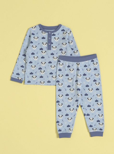 Pijama Estampado Completo Dos Piezas-0