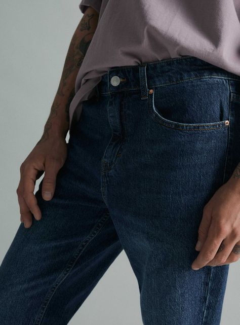 Jeans Recto Semi Elasticado Moda-2