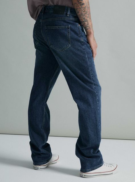 Jeans Recto Semi Elasticado Moda-1