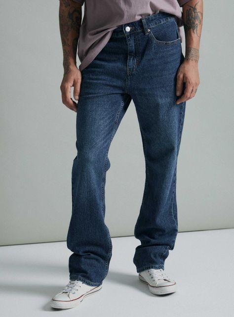 Jeans Recto Semi Elasticado Moda-0